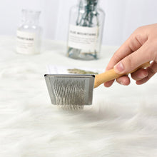 Load image into Gallery viewer, Dog Hair Remover Combs Pet Cat Hair Shedding Brush Wood Handle Puppy Dog Grooming Comb Long Hair Cats Dogs Cleaning Supplies