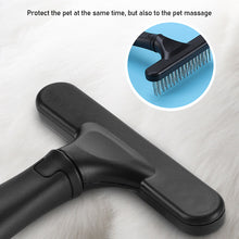 Load image into Gallery viewer, Pet Slicker Brush Cat Dog Grooming Undercoat Comb Grooming Raker for Short or Long Hair with Double Row of Stainless Steel Pins