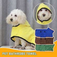 Load image into Gallery viewer, Dog Bathrobe Towel Pet Dog Bath Towel Robe Pet Drying Super Absorbent Coat Large Medium Small Puppy Dog Clothes Pet Supplies