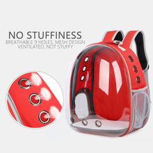 Load image into Gallery viewer, Portable Astronaut Window Backpack Transparent Large Capacity Pet Carrier Breathable Carrying Travel Bag Space Capsule Shoulder Bag Outdoor Backpacks for Puppy Pet Cat Dog