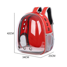 Load image into Gallery viewer, Portable Astronaut Window Backpack Transparent Large Capacity Pet Carrier Breathable Carrying Travel Bag Space Capsule Shoulder Bag Outdoor Backpacks for Puppy Pet Cat Dog