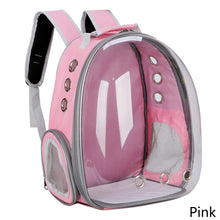 Load image into Gallery viewer, Portable Astronaut Window Backpack Transparent Large Capacity Pet Carrier Breathable Carrying Travel Bag Space Capsule Shoulder Bag Outdoor Backpacks for Puppy Pet Cat Dog