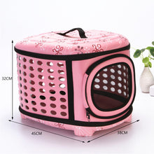 Load image into Gallery viewer, Pet Carrier Bag Portable Dog Bags EVA Foldable Travel Chest Puppy Carrying Basket Breathable Mesh Transport Box Puppy Outdoor Handbag Pet Supplies