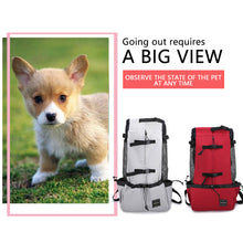 Load image into Gallery viewer, Outdoor Pet Carrier Dog Bag Portable Pet Handbag Breathable Dogs Backpack Reflective Pets Travel Bags Carrying for Animals Small Medium Dogs Corgi Bulldog Pets Supplies