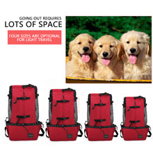 Load image into Gallery viewer, Outdoor Pet Carrier Dog Bag Portable Pet Handbag Breathable Dogs Backpack Reflective Pets Travel Bags Carrying for Animals Small Medium Dogs Corgi Bulldog Pets Supplies