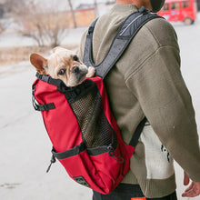 Load image into Gallery viewer, Outdoor Pet Carrier Dog Bag Portable Pet Handbag Breathable Dogs Backpack Reflective Pets Travel Bags Carrying for Animals Small Medium Dogs Corgi Bulldog Pets Supplies