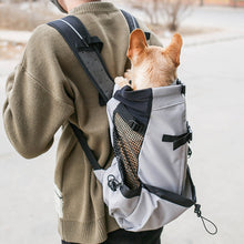 Load image into Gallery viewer, Outdoor Pet Carrier Dog Bag Portable Pet Handbag Breathable Dogs Backpack Reflective Pets Travel Bags Carrying for Animals Small Medium Dogs Corgi Bulldog Pets Supplies