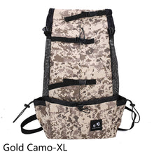 Load image into Gallery viewer, Outdoor Pet Carrier Dog Bag Portable Pet Handbag Breathable Dogs Backpack Reflective Pets Travel Bags Carrying for Animals Small Medium Dogs Corgi Bulldog Pets Supplies