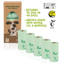 Load image into Gallery viewer, Degradable Corn Starch PLA Biodegradable Pet Garbage Bag Compostable Outdoor Clean Box Waste Bag Vest Style Cat Dog Poop Trash Bags Outdoor Pets Pick up Tools Pet Accessories