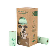 Load image into Gallery viewer, Degradable Corn Starch PLA Biodegradable Pet Garbage Bag Compostable Outdoor Clean Box Waste Bag Vest Style Cat Dog Poop Trash Bags Outdoor Pets Pick up Tools Pet Accessories