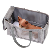 Load image into Gallery viewer, Breathable Dog Carrier Bag Portable Pet Puppy Travel Mesh Bag Backpack Airline Approved Pet Transport Carrier Outdoor Shoulder Bag for Small Cats Chihuahua Yorkie