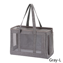 Load image into Gallery viewer, Breathable Dog Carrier Bag Portable Pet Puppy Travel Mesh Bag Backpack Airline Approved Pet Transport Carrier Outdoor Shoulder Bag for Small Cats Chihuahua Yorkie