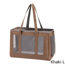 Load image into Gallery viewer, Breathable Dog Carrier Bag Portable Pet Puppy Travel Mesh Bag Backpack Airline Approved Pet Transport Carrier Outdoor Shoulder Bag for Small Cats Chihuahua Yorkie