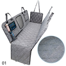 Load image into Gallery viewer, Detachable Oxford Cloth Dog Car Seat Cover Trunk Mat Cover Anti-dirty Waterproof Car Backseat Cat Dog Car Sleeping Mat Hammock Protector with Safety Belt Pet Travel Supplies