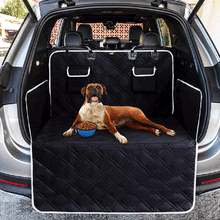 Load image into Gallery viewer, Waterproof Rear Back Mat Detachable Oxford Cloth Hammock Cushion Protector Dog Car Seat Mat Trunk Cover With Pocket Safety Belt Pet Carrier Traval Supplies