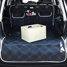 Load image into Gallery viewer, Waterproof Rear Back Mat Detachable Oxford Cloth Hammock Cushion Protector Dog Car Seat Mat Trunk Cover With Pocket Safety Belt Pet Carrier Traval Supplies