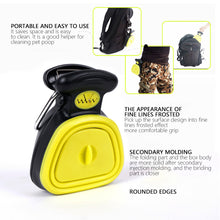 Load image into Gallery viewer, Foldable Dog Pooper Scooper Poop Dispenser Bag Pet Waste Picker Dog Walking Portable Stool Picking Garbage Bag Pet Shit Shovel Supplies Dog Excreta Cleaning Tools