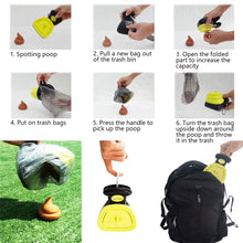 Load image into Gallery viewer, Foldable Dog Pooper Scooper Poop Dispenser Bag Pet Waste Picker Dog Walking Portable Stool Picking Garbage Bag Pet Shit Shovel Supplies Dog Excreta Cleaning Tools