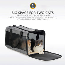 Load image into Gallery viewer, Breathable Pet Carrier Bag Portable Cat Travel Backpack Foldable Transport Dog Carrier with Mesh Window Top Opening Removable Mat Outdoor Shoulder Bag Cat Handbag Pet Supplies