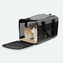 Load image into Gallery viewer, Breathable Pet Carrier Bag Portable Cat Travel Backpack Foldable Transport Dog Carrier with Mesh Window Top Opening Removable Mat Outdoor Shoulder Bag Cat Handbag Pet Supplies
