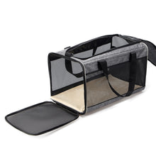 Load image into Gallery viewer, Breathable Pet Carrier Bag Portable Cat Travel Backpack Foldable Transport Dog Carrier with Mesh Window Top Opening Removable Mat Outdoor Shoulder Bag Cat Handbag Pet Supplies