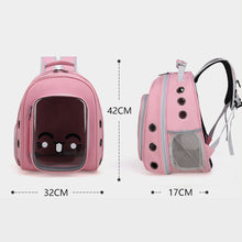 Load image into Gallery viewer, Pet Carrier Bags Portable Space Capsule Backpack Transparent Large Capacity Cat Carrier Breathable Carrying Travel Bag Kitten Shoulder Bag Outdoor Backpacks for Puppy Dog