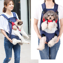 Load image into Gallery viewer, Pet Backpack Carrier Mesh Breathable Bag Cat Backpack Outdoor Travel Puppy Carring Bags Anilmal Transport Carriers for Small and Medium Dogs Bulldog Pets Supplies