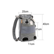 Load image into Gallery viewer, Pet Backpack Carrier Mesh Breathable Bag Cat Backpack Outdoor Travel Puppy Carring Bags Anilmal Transport Carriers for Small and Medium Dogs Bulldog Pets Supplies