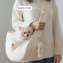 Load image into Gallery viewer, Pet Outdoor Travel Handbag Puppy One-shoulder Bag Cat Backpack Single Shoulder Strap Bag Kitten Comfortable Tote Pets breathable Bag Handmade Pet Supplies