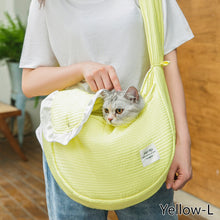 Load image into Gallery viewer, Pet Outdoor Travel Handbag Puppy One-shoulder Bag Cat Backpack Single Shoulder Strap Bag Kitten Comfortable Tote Pets breathable Bag Handmade Pet Supplies