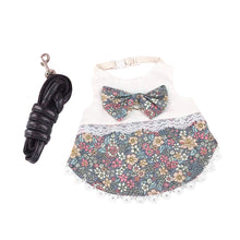 Load image into Gallery viewer, Small Animal Rabbit Soft Floral Dress Harness Vest Set Clothes Travel Chest Strap Rabbit Ferret Bunny Small Pet Supplies