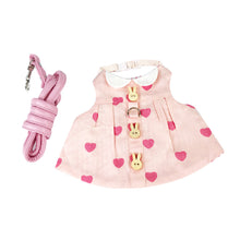 Load image into Gallery viewer, Small Animal Rabbit Soft Floral Dress Harness Vest Set Clothes Travel Chest Strap Rabbit Ferret Bunny Small Pet Supplies