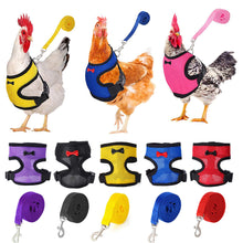 Load image into Gallery viewer, Breathable Mesh Chicken Duck Vest Leashes Poultry Hen Pet Harness With Matching Training for Walking Duck Goose Hen Rooster