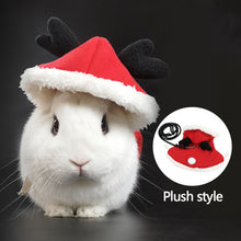 Load image into Gallery viewer, Pet Rabbit Clothes Winter Warm Bunny Clothes Rabbit Harness Leash Cloak Christmas Party Costume Small Animal Supplies