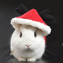 Load image into Gallery viewer, Pet Rabbit Clothes Winter Warm Bunny Clothes Rabbit Harness Leash Cloak Christmas Party Costume Small Animal Supplies