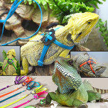 Load image into Gallery viewer, Reptile Training Leash Rope Harness Turtle Lizard Traction Rope Reptile Leash Bearded Dragon Anti-Bite Harness Leash Small Pet Supplies