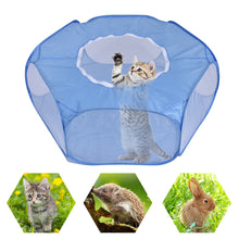 Load image into Gallery viewer, Portable Folding Pet Fence Cage Tent Playpen with waterproof and breathable cover For Dog Cat Hamster Rabbit Guinea Pig Hedgehog Small Animal Supplies