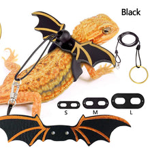 Load image into Gallery viewer, 3pcs Adjustable Lizard Leather Traction Rope With Wings Reptile Leash Bearded Dragon Anti-Bite Harness Leash Pet Suppiles