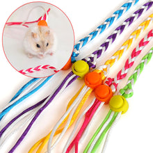 Load image into Gallery viewer, 1.4M/2M Random Color Adjustable Pet Hamster Leash Harness Rope Gerbil Harness Lead Collar for Rat Mouse Hamster Small Pet Supplies