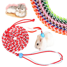 Load image into Gallery viewer, 1.4M/2M Random Color Adjustable Pet Hamster Leash Harness Rope Gerbil Harness Lead Collar for Rat Mouse Hamster Small Pet Supplies