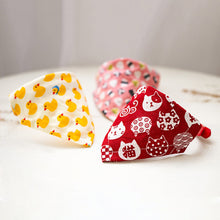 Load image into Gallery viewer, Cute Fashion Adjustable Cat Rabbit Japanese Saliva Towel Rabbit Photo Props Bunny Bib Triangle Scarf Pet Dressing