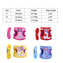 Load image into Gallery viewer, Fashion Rabbit Chinchilla Vest Harness With Leash Guinea Pig Harness Leash Outdoor Traction Rope for Chinchilla Ferret Small Pet Supplies