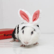 Load image into Gallery viewer, Cute Pet Cat Guinea Pig Chinchilla Hat With Ears Hamster Costume Ears Small Pet Headgear Decorative Hat