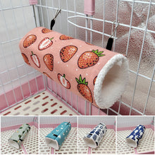 Load image into Gallery viewer, Hamster Cage Ferret Tunnel Hammock For Rat Warm Hamster Tube Toy Hanging Bed Cage For Hamster Rabbit Guinea Pig Small Animals