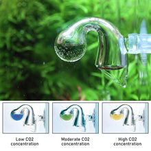 Load image into Gallery viewer, DIY Aquarium CO2 Diffuse For Fish Tank Co2 Monitor Checker Glass Liquid Tester PH Long Term Indicator Plants Grass CO2 System Concentration Drop