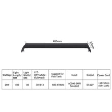 Load image into Gallery viewer, Full Spectrum Planted Aquarium LED Lighting Fish Tank Light Plants Growing Lights 20-60cm 110V-240V External Controller With Extendable Brackets Decoration Lamp