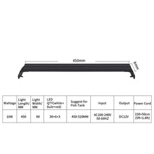 Load image into Gallery viewer, Full Spectrum Planted Aquarium LED Lighting Fish Tank Light Plants Growing Lights 20-60cm 110V-240V External Controller With Extendable Brackets Decoration Lamp