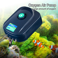 Load image into Gallery viewer, High Power 8w 12w Oxygen Air Pump Fish Tank Silent Aquarium Air Compressor Adjustable Air Flow Single Double Outlet Noiseless Oxygen Increasing Pump Aquarium Accessories
