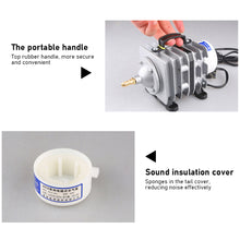 Load image into Gallery viewer, External AC E-magnetic Air Pump Fish Pond Oxygen Compressor High Power Air Aerator for Aquarium ACO Series Electromagnetic Fish Tank Aquarium Accessories