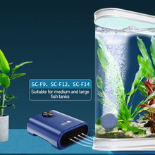 Load image into Gallery viewer, Silent Aquarium Oxygen Air Pump for Fish Tank 4 Outlet Adjustable Oxygenator Air Compressor Aerator with Check Valve Air Stone Aquatic Accessories 220v 3W/4.5W/6.5W/9W/12W/14W